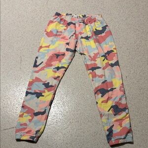 Wildfox Colorful Camouflage Joggers